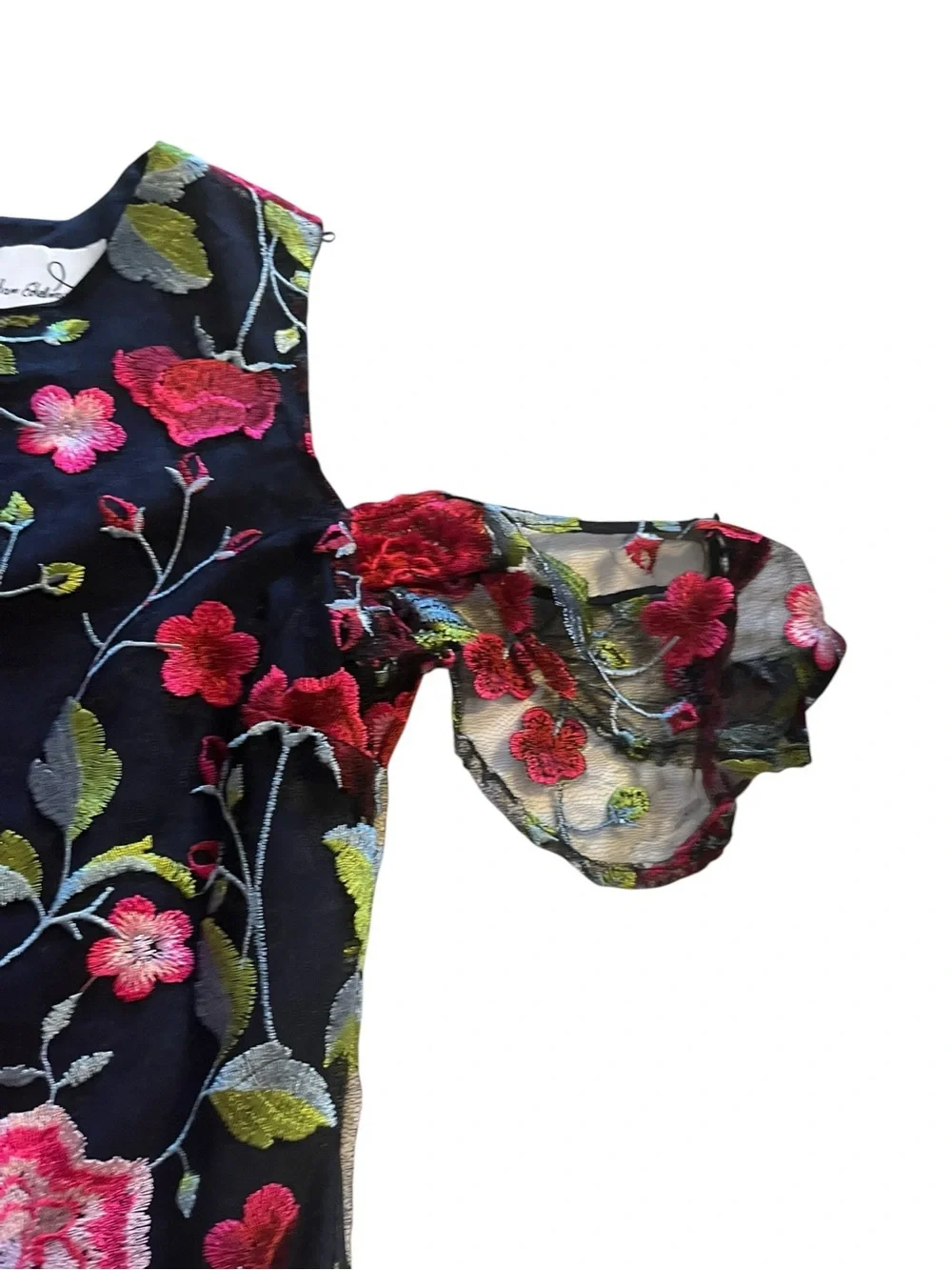 Embroidered Floral Dress Size 10 Romantic Cottagecore Wedding Guest Holiday